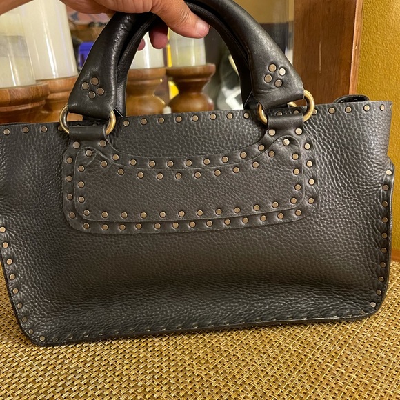 Vintage Celine Soft Leather stud gorgeous tot handled bag - Picture 15 of 16